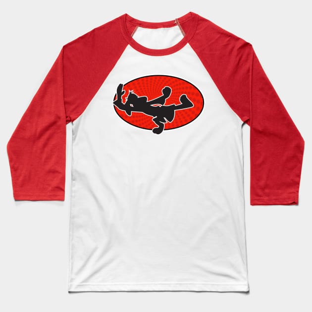 hong kong phooey logo Baseball T-Shirt by CoySoup